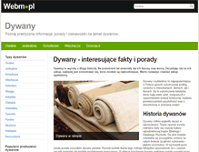 Tablet Screenshot of dywany.webm.pl