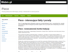 Tablet Screenshot of piece.webm.pl