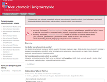 Tablet Screenshot of nieruchomosciswietokrzyskie.webm.pl