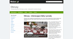 Desktop Screenshot of obrusy.webm.pl