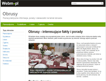 Tablet Screenshot of obrusy.webm.pl