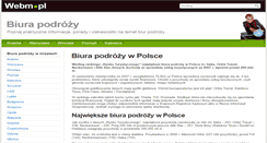 Desktop Screenshot of biura-podrozy.webm.pl